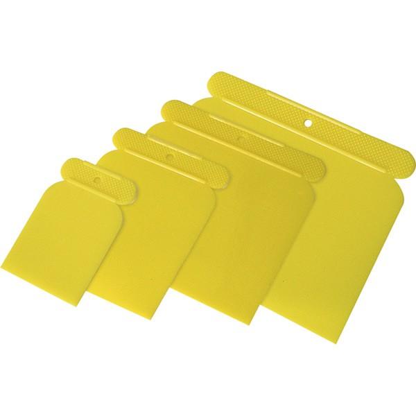 SPATOLA PER CARROZZIERE IN PLASTICA 4 pz