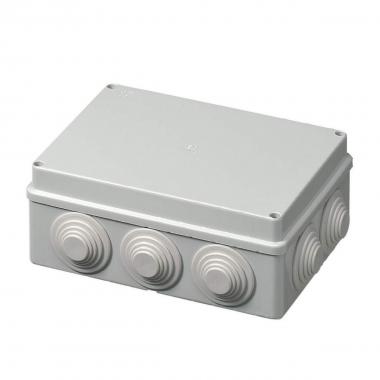 Cassetta derivazione esterna preforata 190x140x70 ip 55 con passacavi