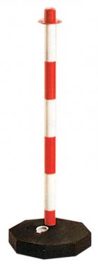 Colonna biancorossa x catena in plastica cm 90