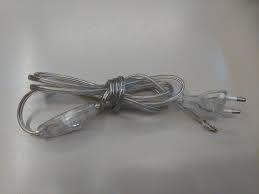 CABLAGGIO CON INTERRUTTORE Mt 1,5 TRASPARENTE