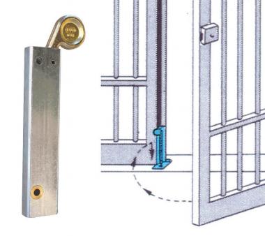 Paletto automatico fe zn leva ottone