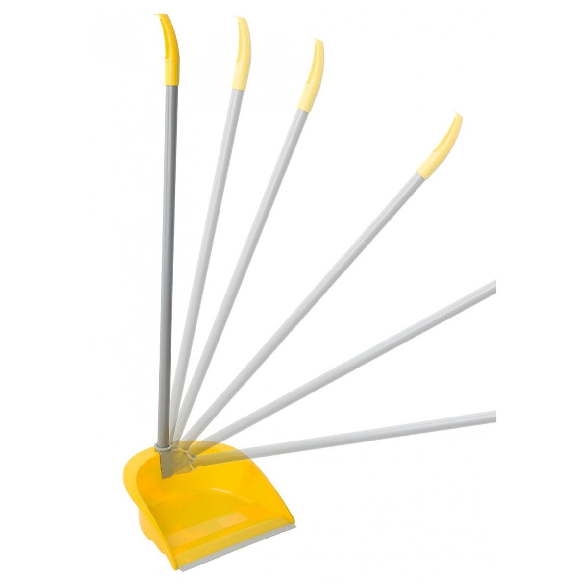 Paletta alza immondizia in plast. c/manico reclinabile