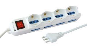 Multipresa da tavolo 4posti+schuko, c\\int.tripasso