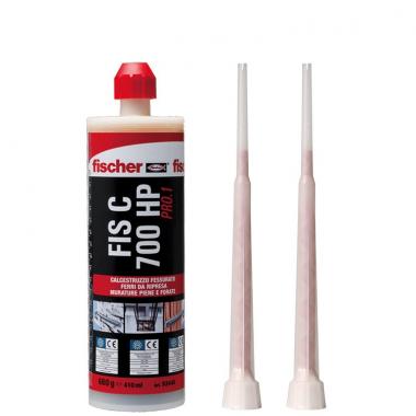 Ancorante chimico calcestruzzo fessurato ferri da ripresa pol fis c-700 hp 410 ml