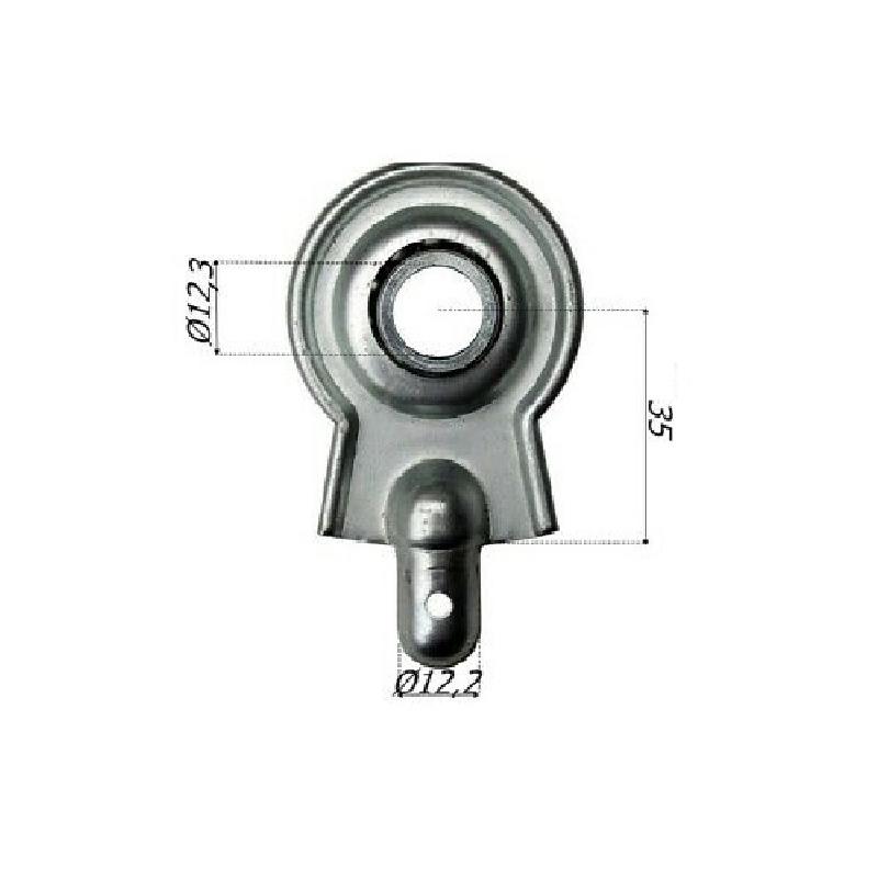 Supporto avvolg. a sfera con perno senza zanca