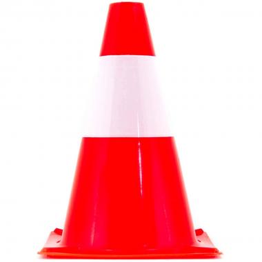 Cono spartitraffico bicolore cm. 33