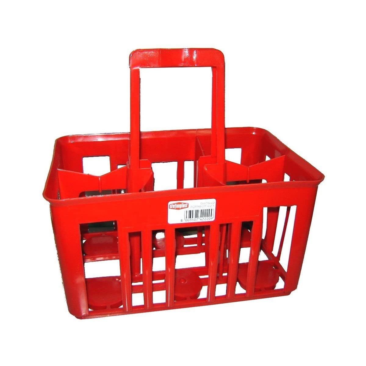 Cestello portabottiglie in pvc 6 posti