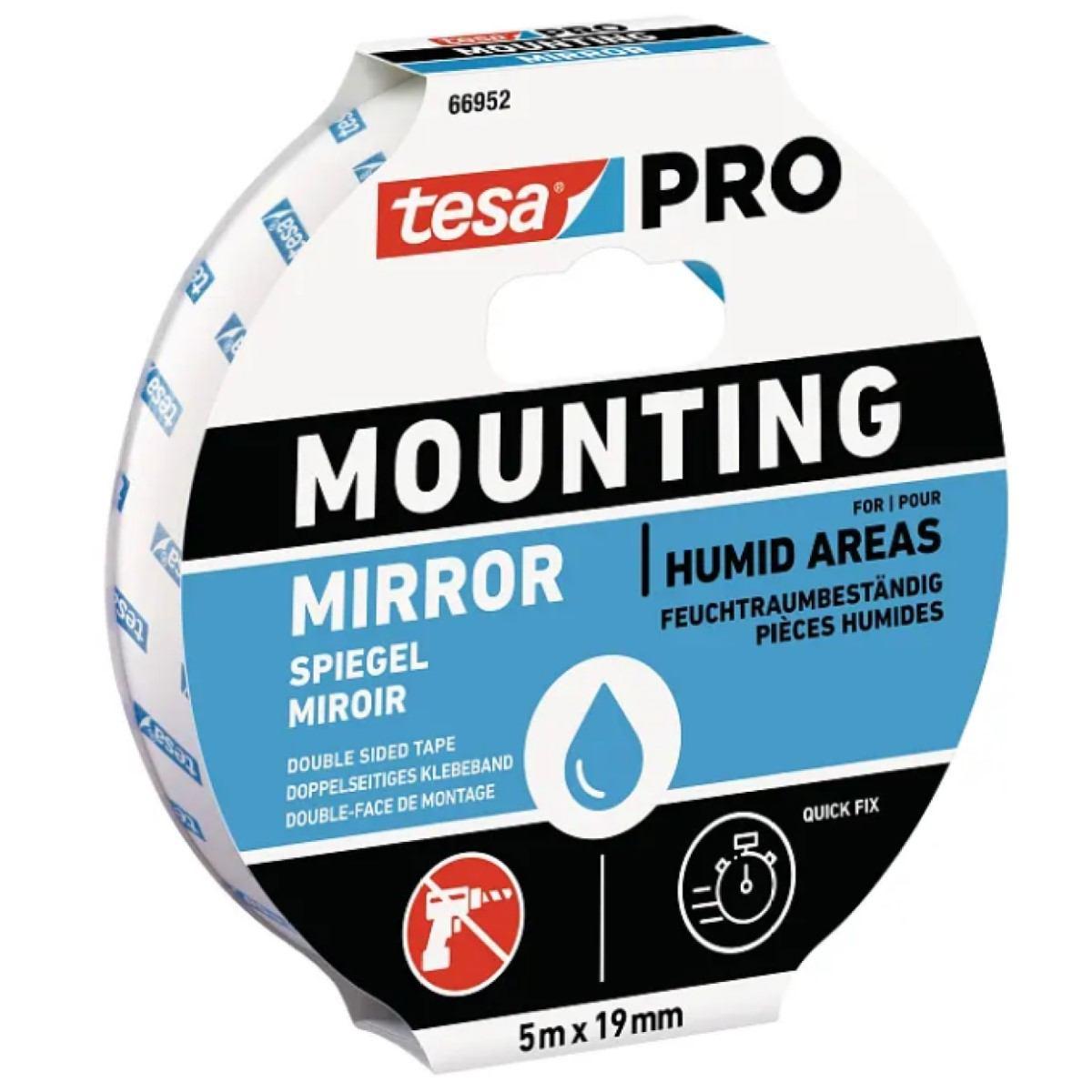 Nastro biadesivo per specchi mt 5x19 mm