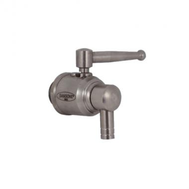 Rubinetto acciaio inox per fusti olio salvagoccia1/2