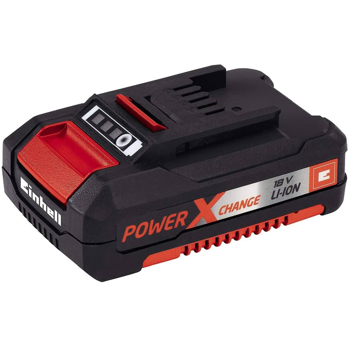 Einhell TE-CD 18/2 Li Kit (2x1,5 Ah) Trapano a Batteria, 12 W, 18 V, Nero, Grigio, Rosso, 3/8_pollice STANDARD