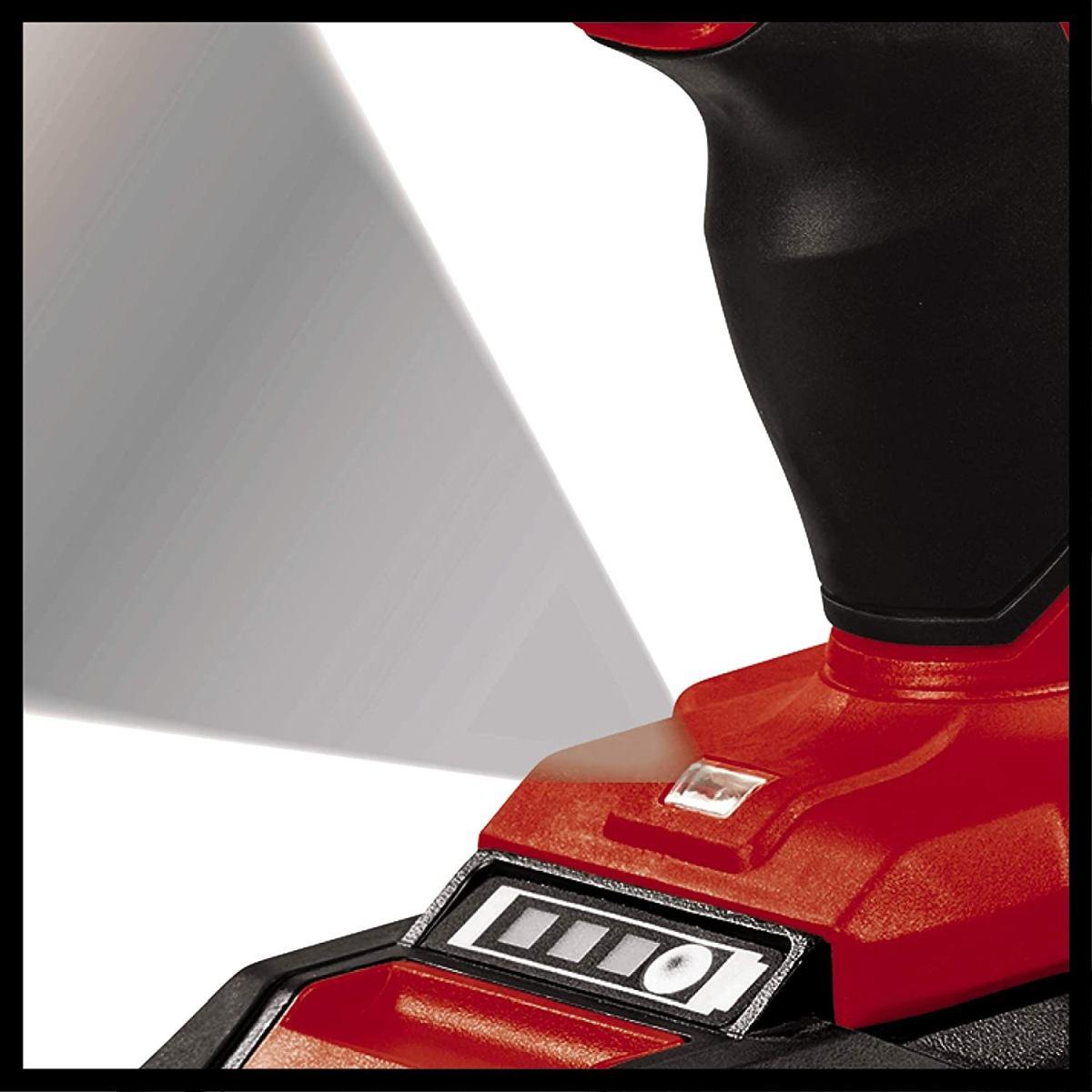 Einhell TE-CD 18/2 Li Kit (2x1,5 Ah) Trapano a Batteria, 12 W, 18 V, Nero, Grigio, Rosso, 3/8_pollice STANDARD