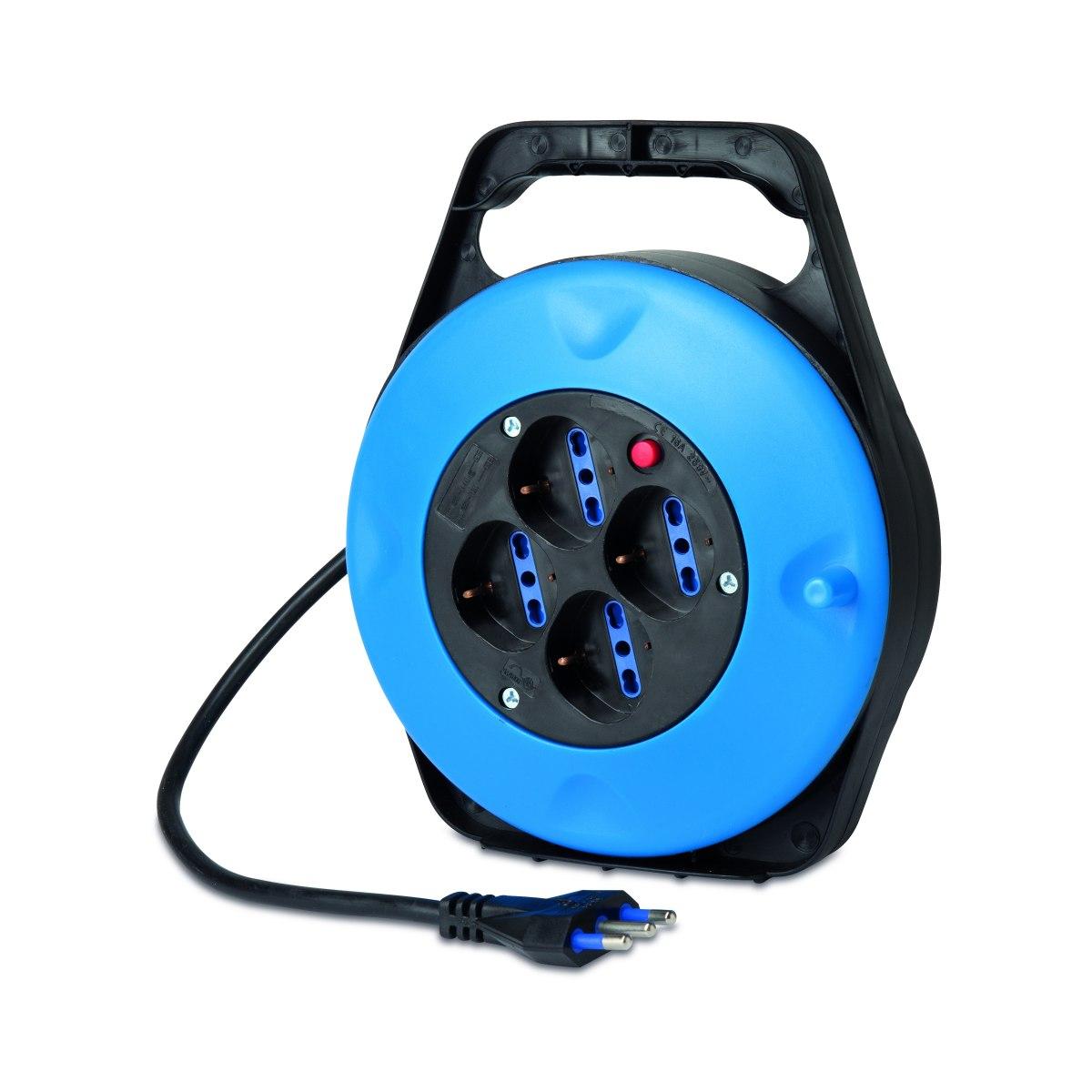 AVVOLGICAVO 10 Mt 4 PRESE SCHUKO-BIPASSO