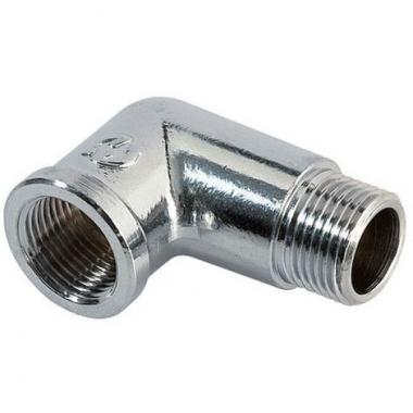 Gomito 90° ottone cromato mf 3/4