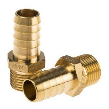 Raccordo portagomma semplice m1/2 x metano in ottone