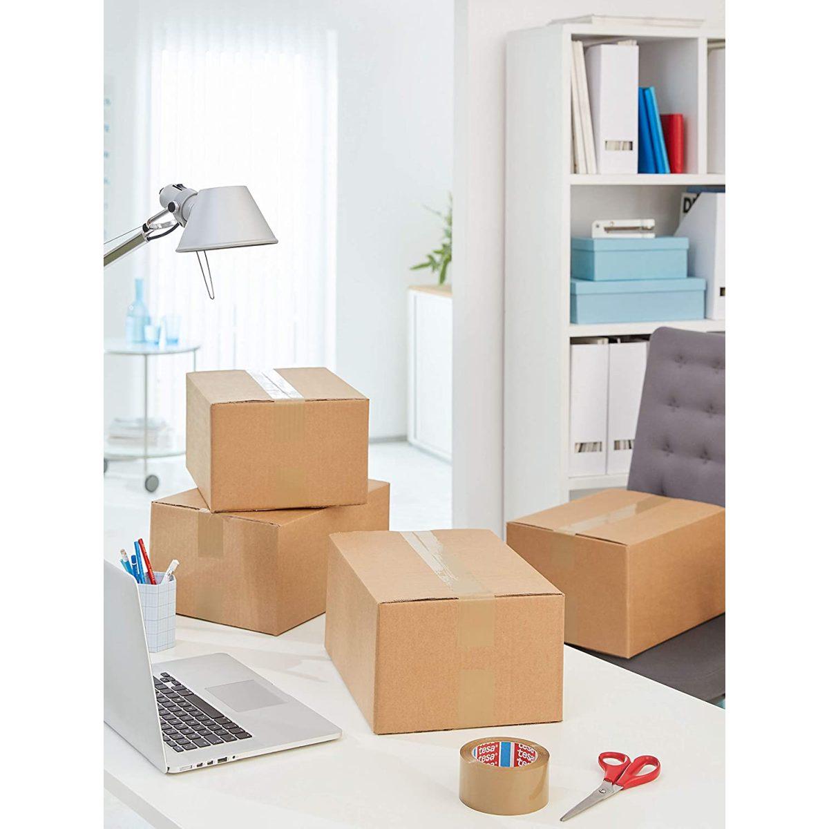 Tesa 57689-00000-00 nastro da imballo acrilico, svolgimento silenzioso, trasparente single 50 x 66