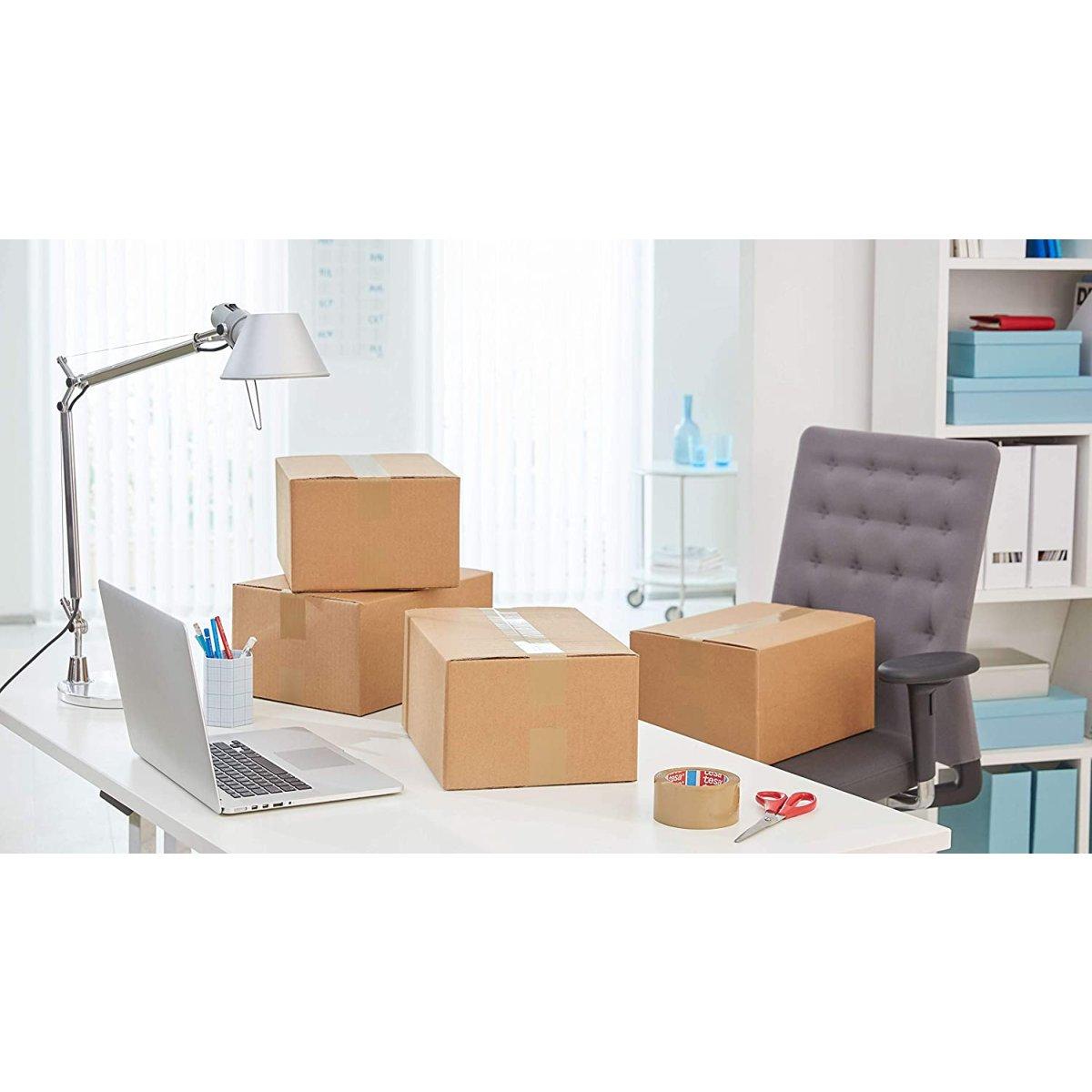 Tesa 57689-00000-00 nastro da imballo acrilico, svolgimento silenzioso, trasparente single 50 x 66