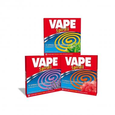 Spirale insetticida antizanzare profumata vape 10 pz.