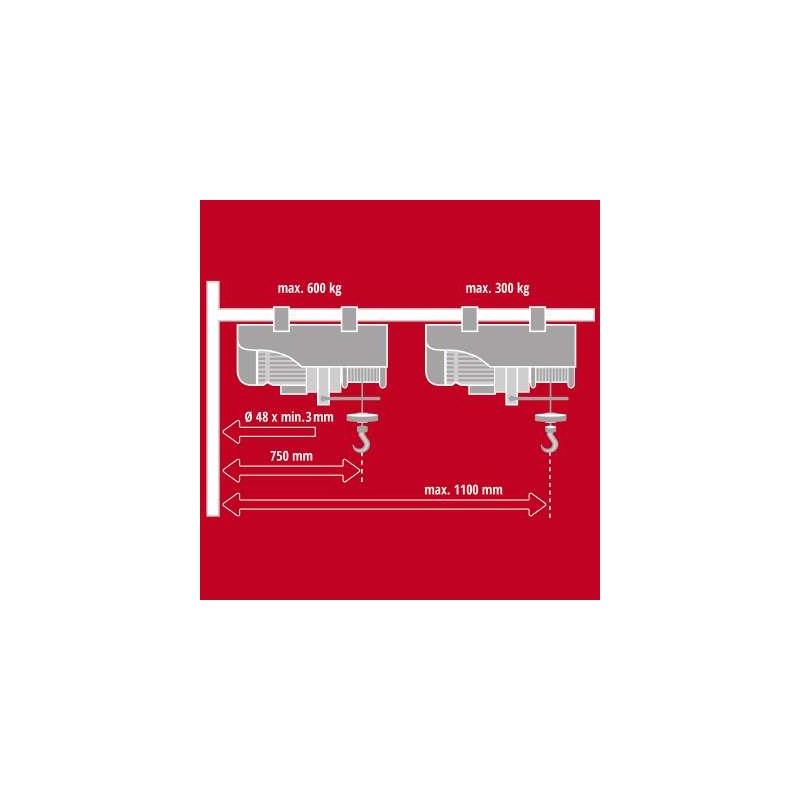 Braccio telescopico per argano gt-sa 1200