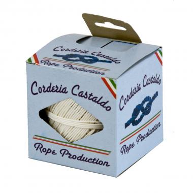Spago in canapa bianco gomitolo piccolo 2,4 gr. 60