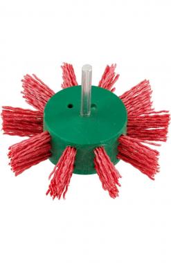 SPAZZOLA A VENTAGLIO C/NYLON ABRASIVO mm 100