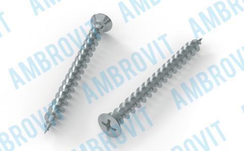 Vite pvc raggiata 4,3x20 bronzata