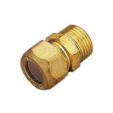 Raccordo dritto m/conico gas doppio o-ring 12