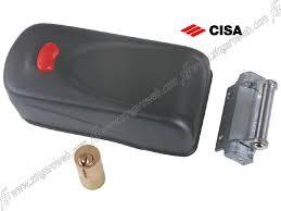 Serratura elettrica da applicare con pulsante cisa 1a321-00-0