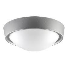 Plafoniera da muro rotonda e27 argento