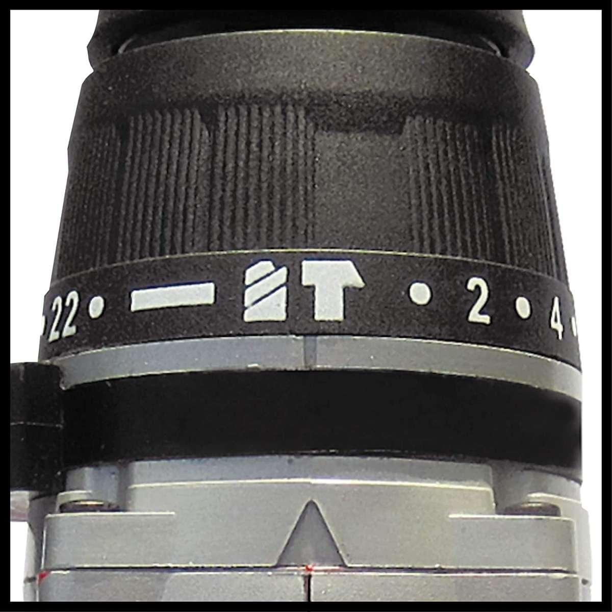 einhell 4513802 Trapano Avvitatore a Percussione a Batteria Te-CD, 18-2 Li-I-Solo, 18 V, Nero, Rosso, Set di 8 Pezzi Senza batteria