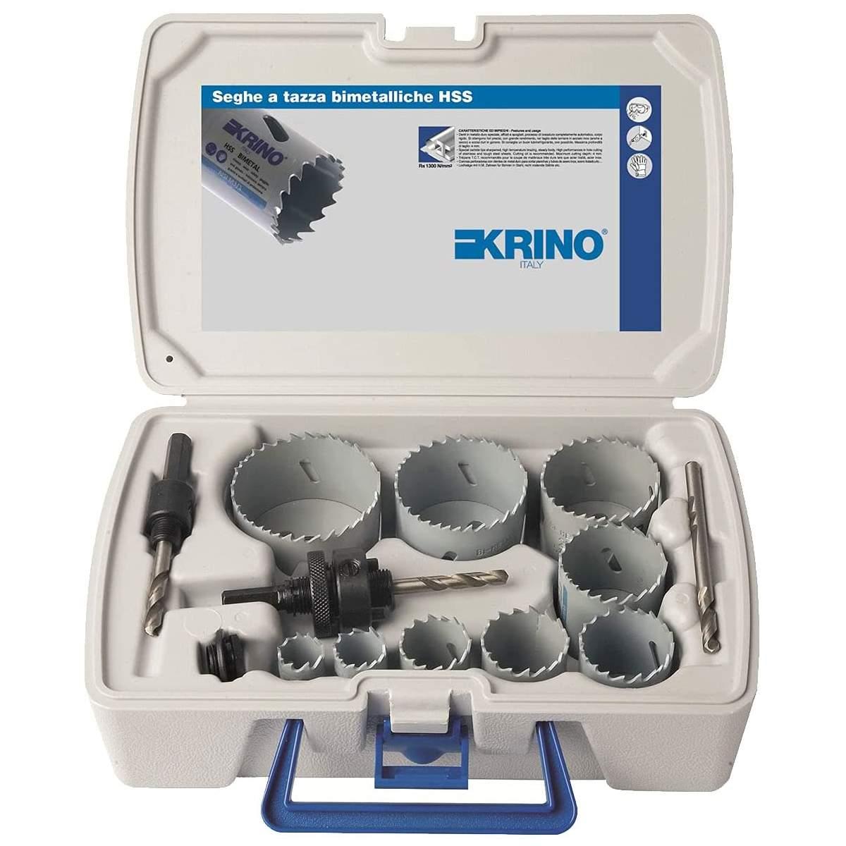 Assort. frese a tazza bimetal nero 19-64  13 pz