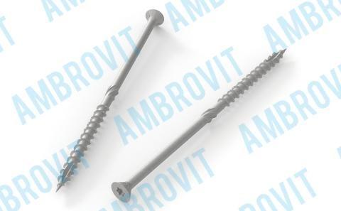 VITE CARPENTERIA IN LEGNO TSP CON ALETTE AUTOPER. CON TYPE 17 CON INSERTO TX 40 8X100/50 ZINC. Cr3 **8µm 120h** CF. 100