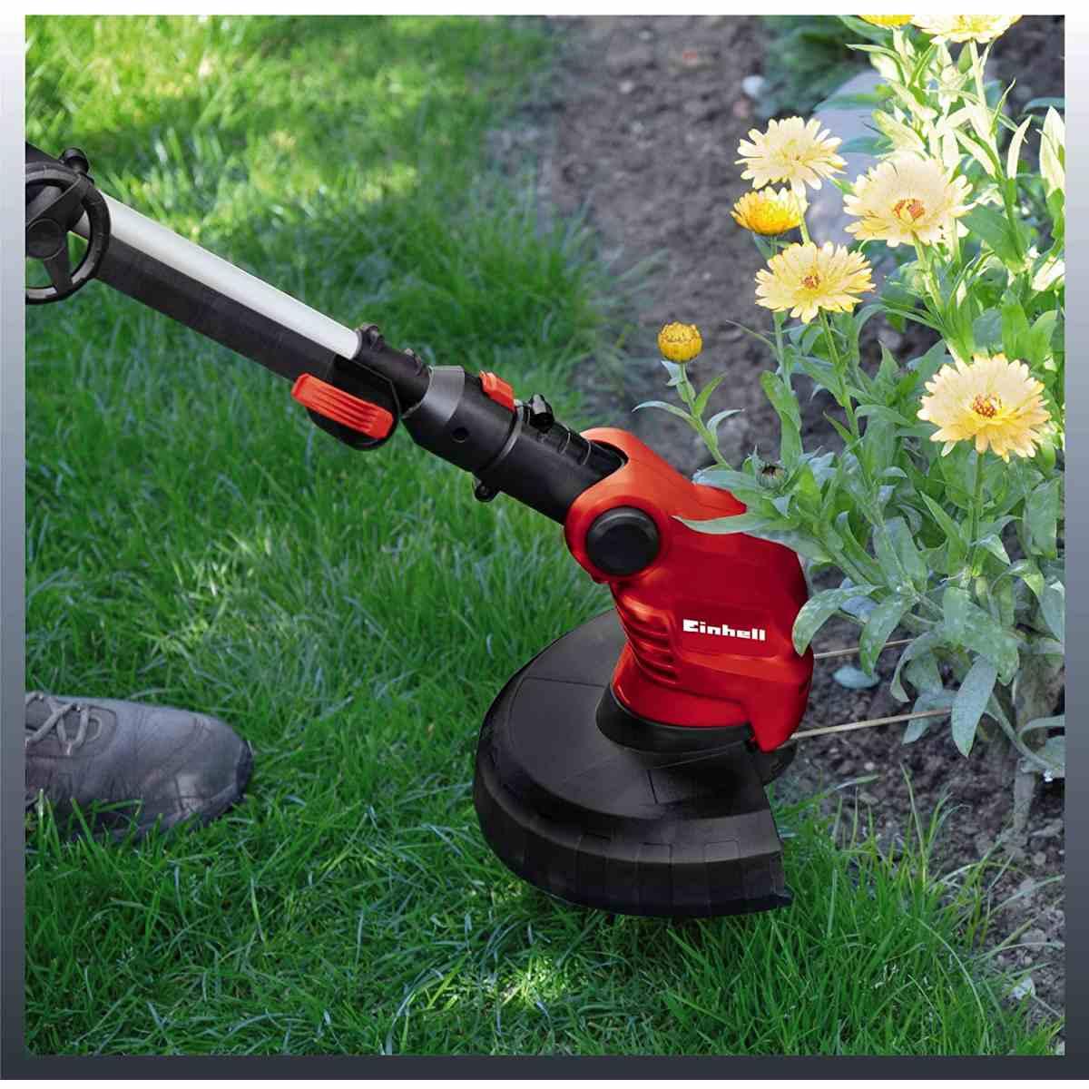 Einhell ge-et 5027 tagliabordi elettrico (tensione 230 v, potenza 500 w, taglio 27 cm, diam. filo 1,6 mm, lungh. filo 6m)