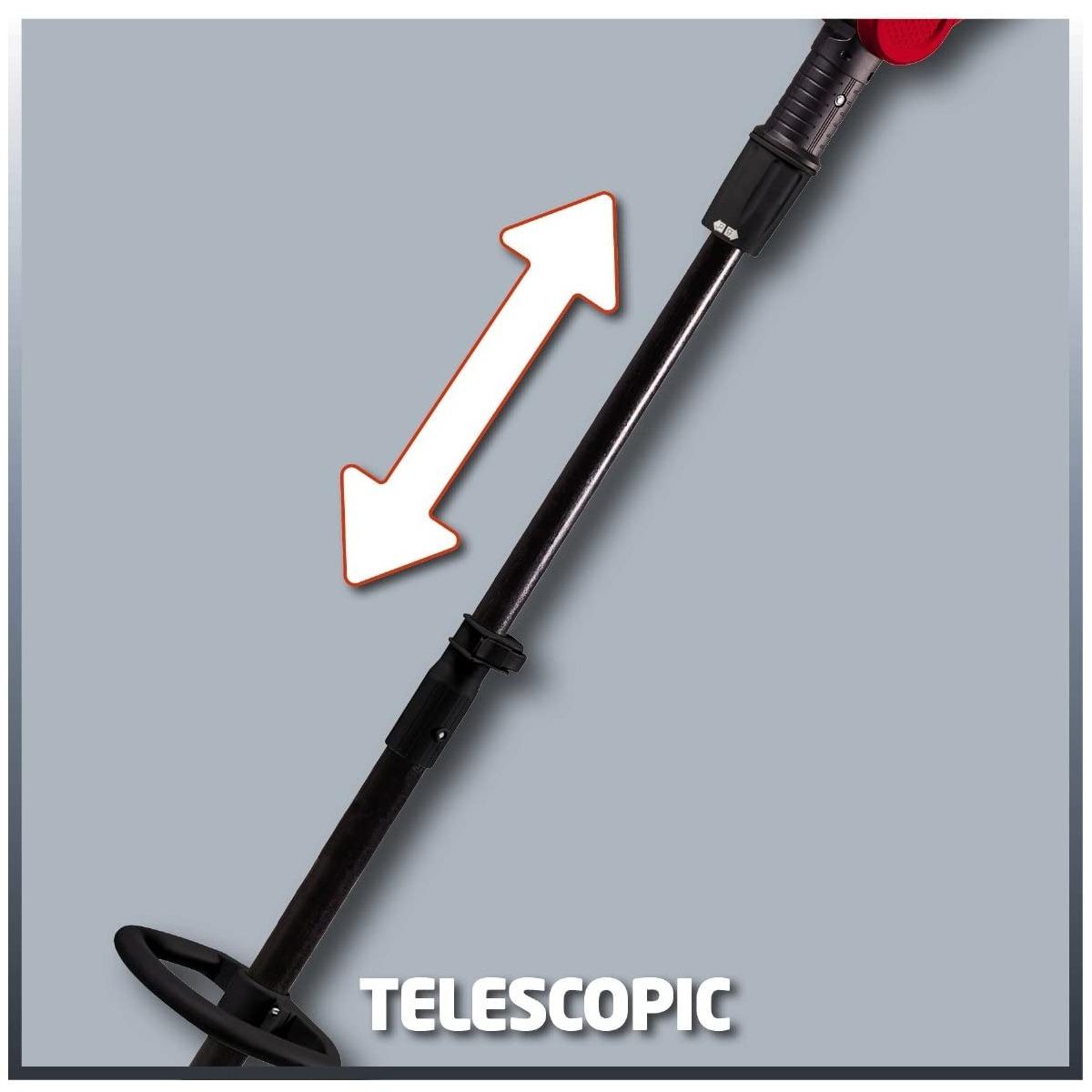 Einhell GC-HH 5047 Tagliasiepi con asta telescopica (500 W, lungh. Taglio 47 cm, distanza tra denti 20 mm, testa inclinabile, asta telescopica, incl. tracolla)
