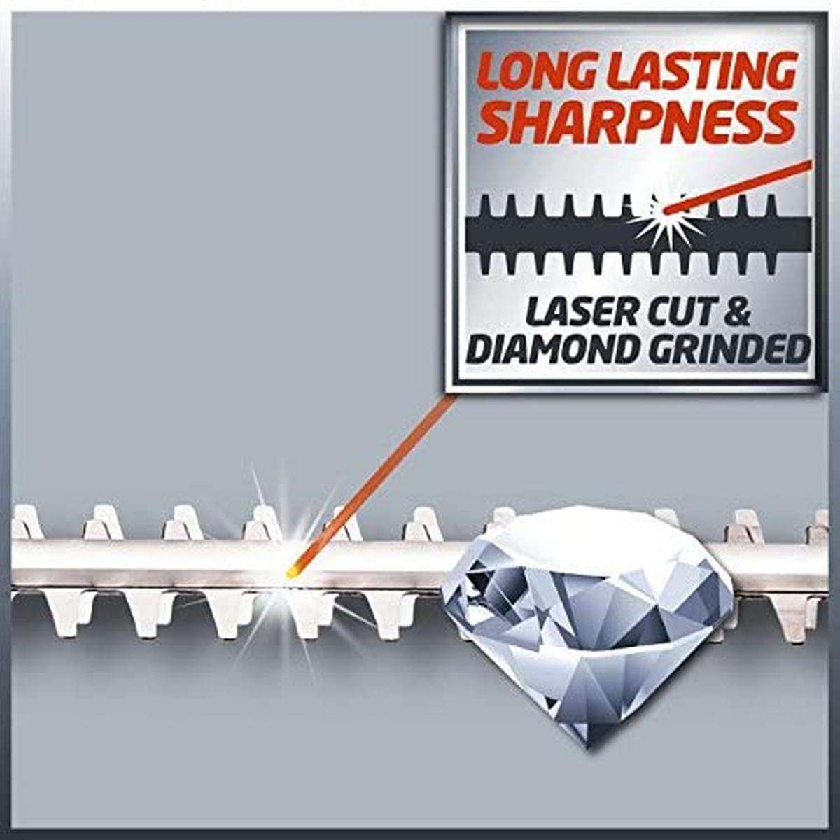 Einhell GC-HH 5047 Tagliasiepi con asta telescopica (500 W, lungh. Taglio 47 cm, distanza tra denti 20 mm, testa inclinabile, asta telescopica, incl. tracolla)