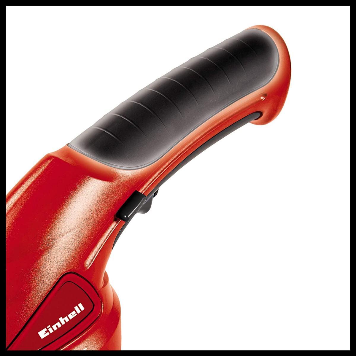 Einhell tagliasiepe a batteria 3,6v 1,5 ah, lama erba 70 mm, tagliasiepi 100 mm, rosso senza manico telescopico