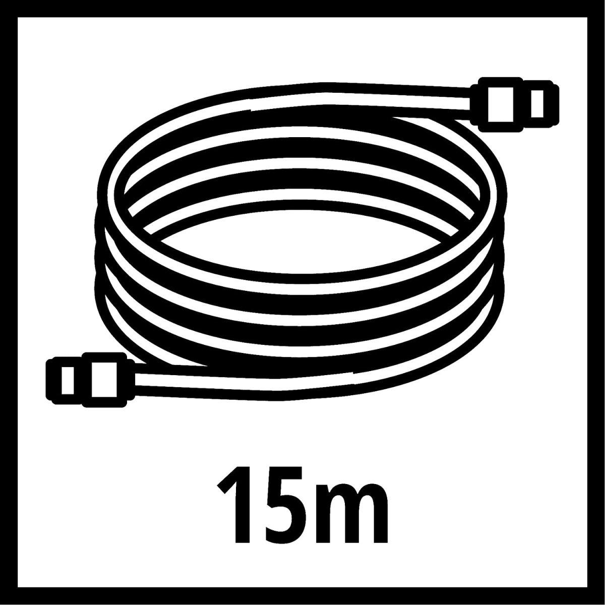 Einhell tubo alta pressione da 15 metri diametro 9 mm 15 metri  pressione max 10 bar