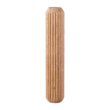 Spine in legno scanalate -  smussate 50 pz - Ø 6 x 30 mm