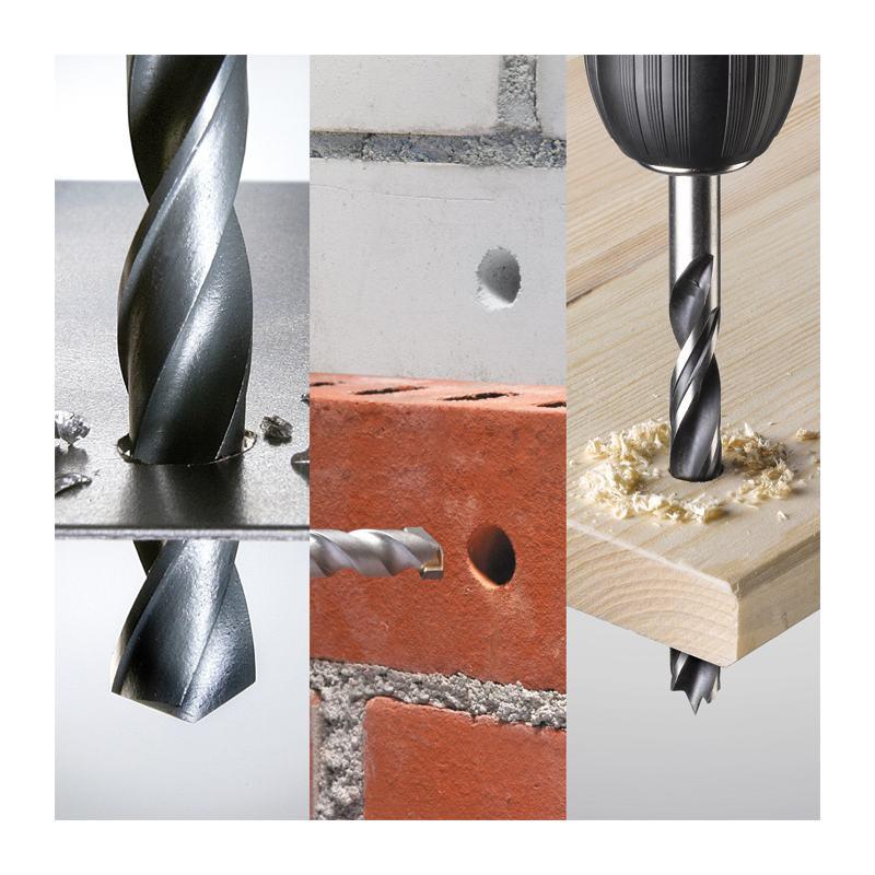 Set 9 punte legno muro ferro