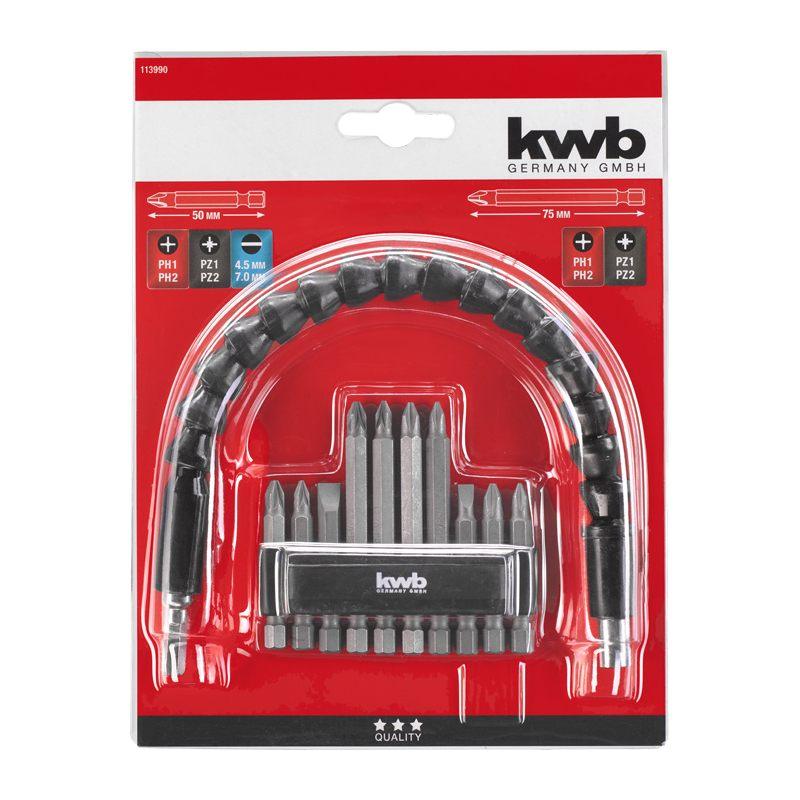 Set bits con alberino flessibile 300 mm - 11 pz