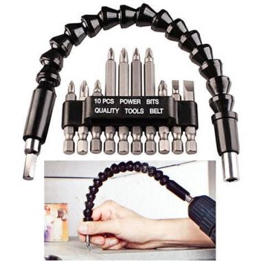 Set bits con alberino flessibile 300 mm - 11 pz