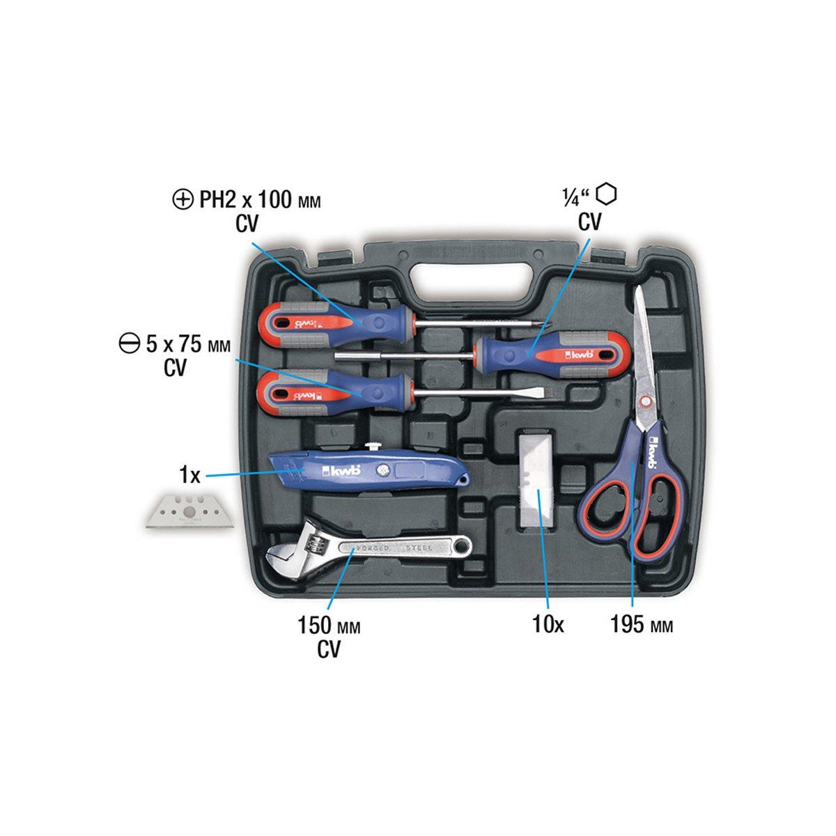 Valigetta utensili in plastica set 40 pezzi