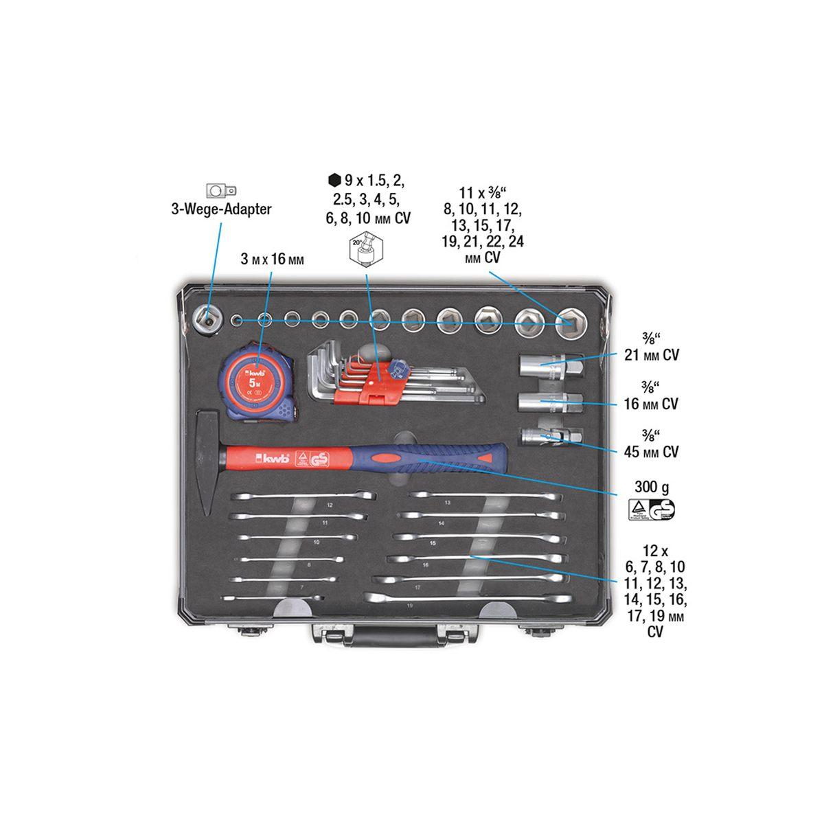 Valigetta utensili alluminio set 51 pezzi