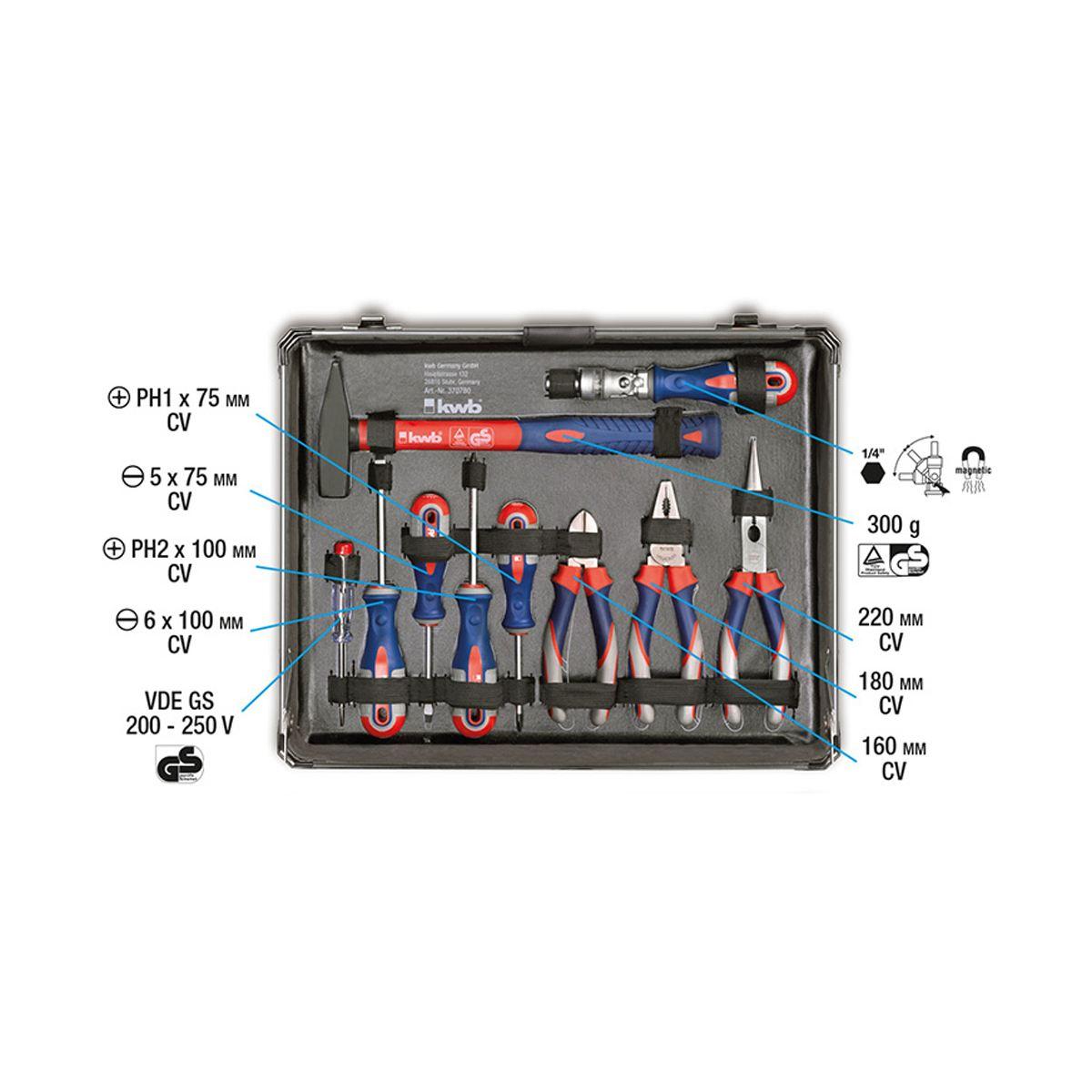 Valigetta utensili alluminio 129 pezzi