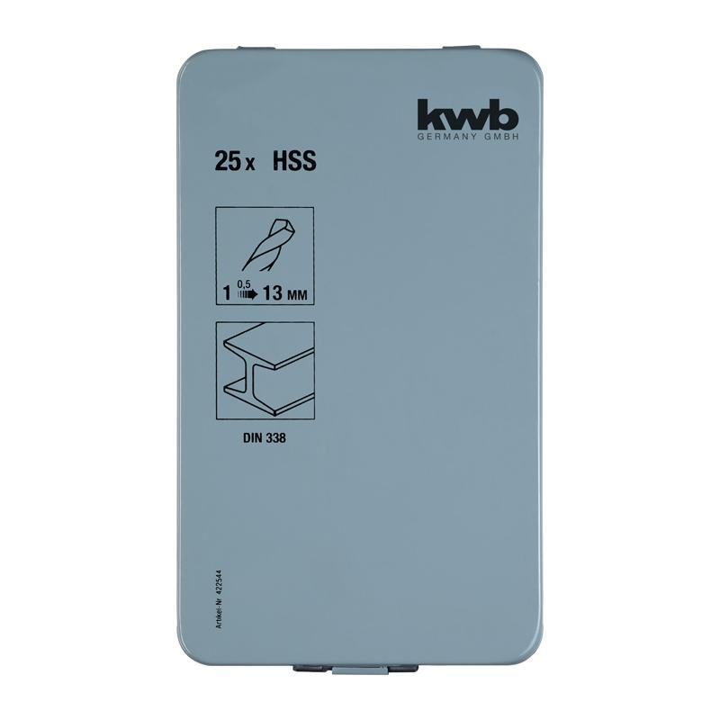 Set 25 punte elicoidali HSS