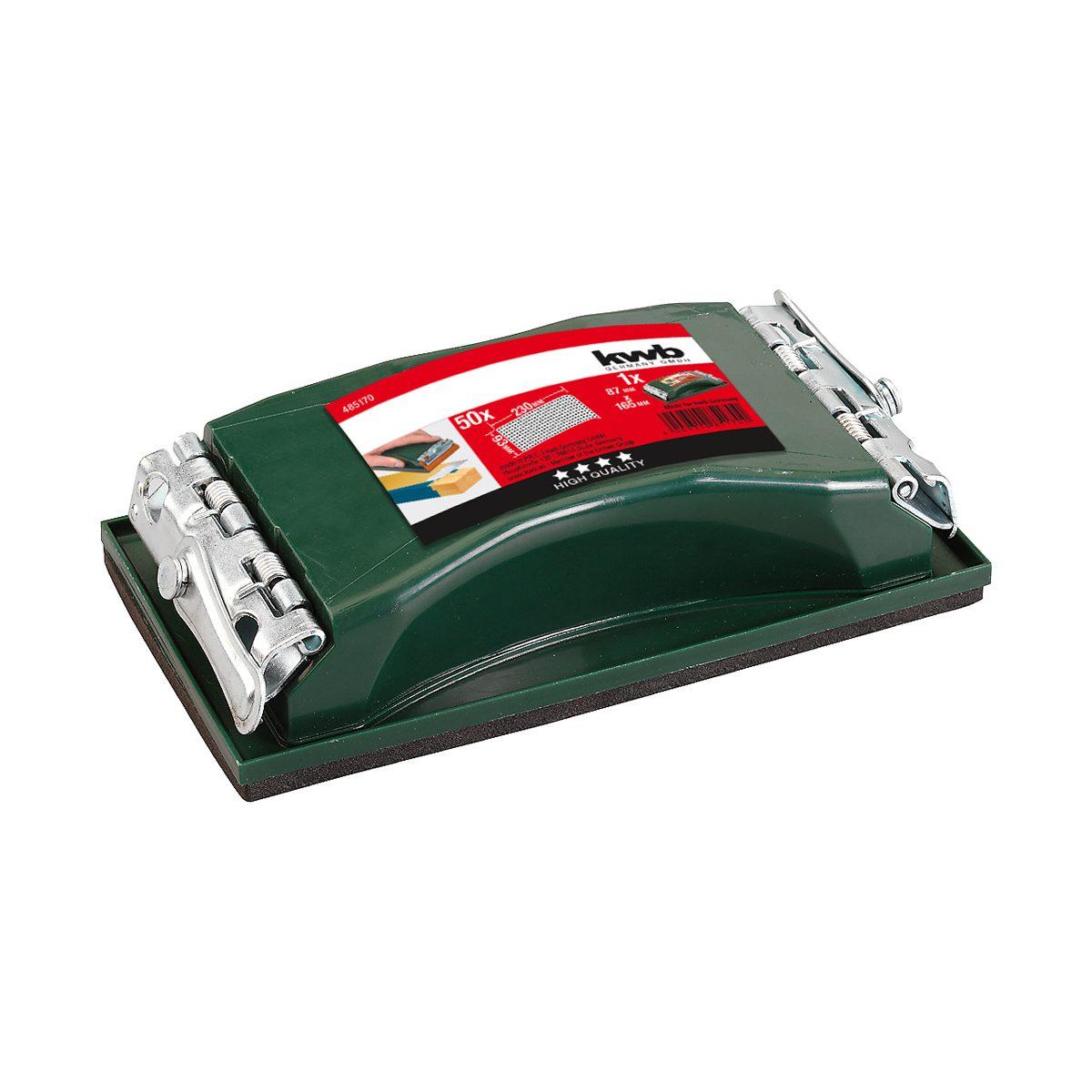 Levigatrice portatile professionale, con serraggio a molla