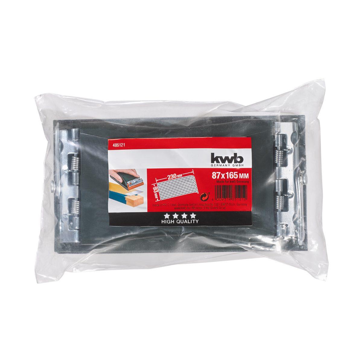 Levigatrice portatile professionale, con serraggio a molla