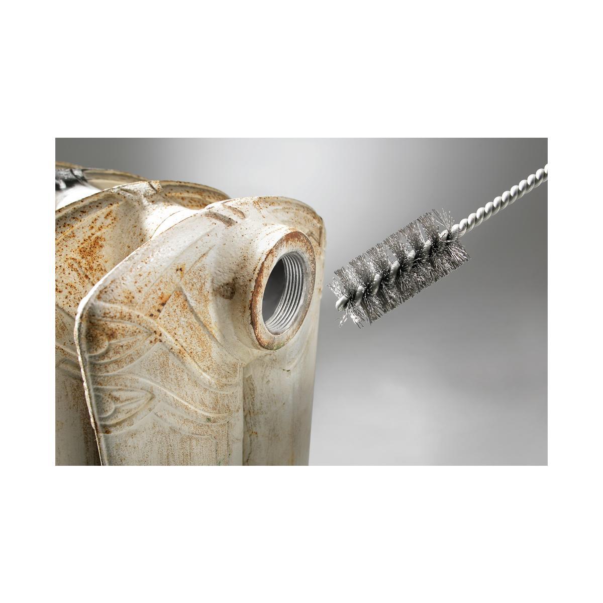 Spazzole elicoidali per tubi, filo di acciaio, ondulato 38