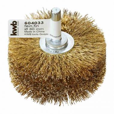 Spazzola per strutturare legno, filo di acciaio HSS ottonato 80