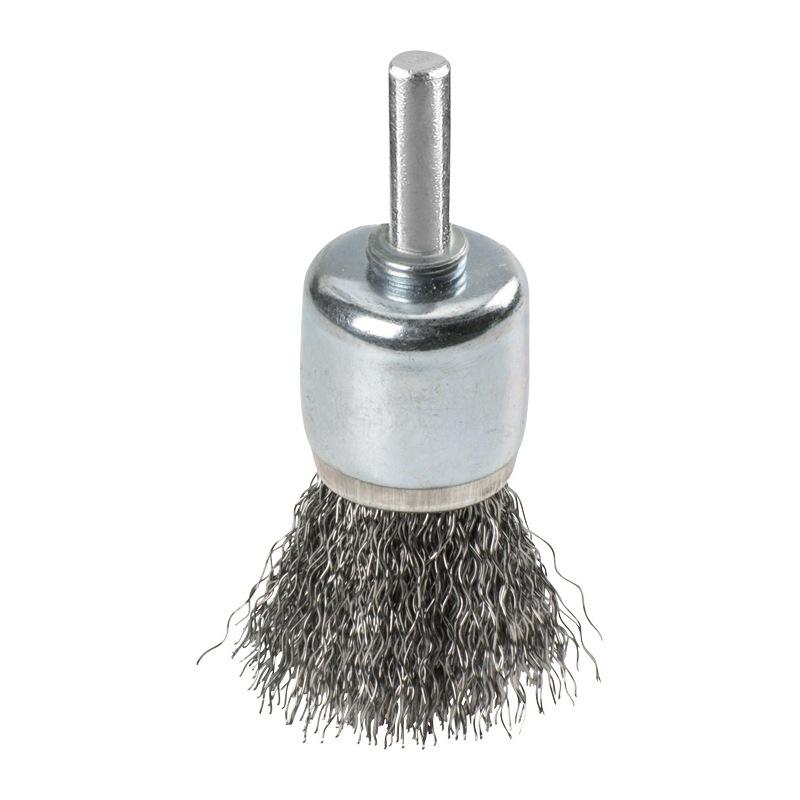 Spazzola a pennello, filo di acciaio HSS, ondulato 25