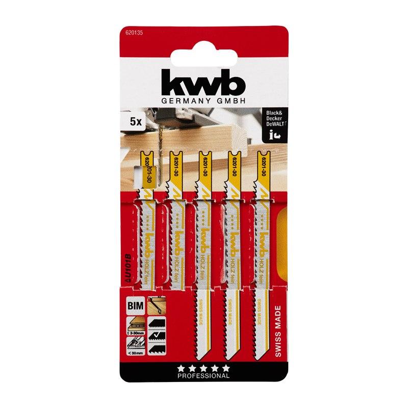 Set lame per seghetto U - 5 lame - HCS - fine - L 100 mm